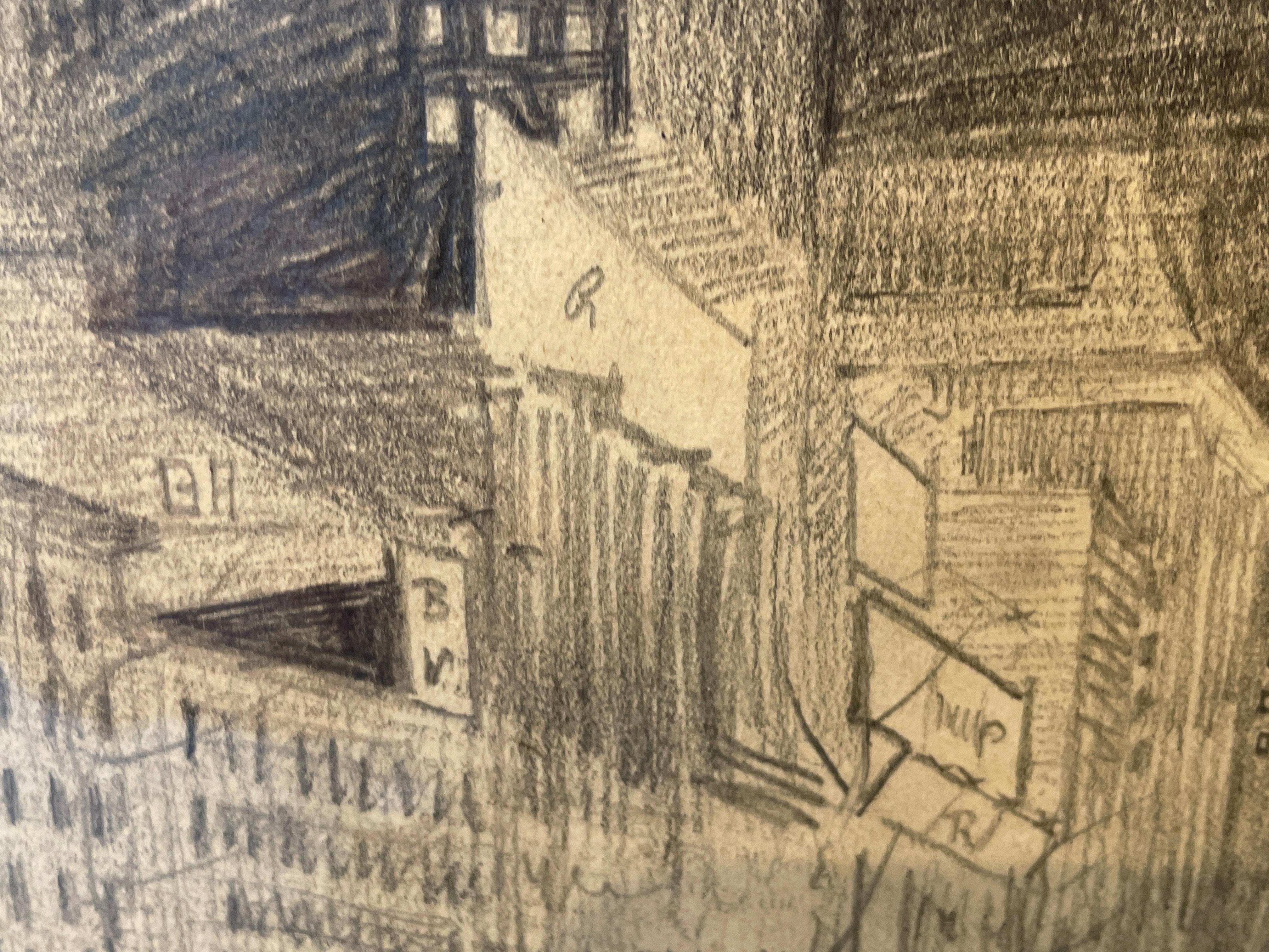 « 42nd Street from Bryant Park » (42nd Street de Bryant Park), George Ault, Cityscape, New York Precisionism 3