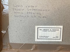 "Young Girl (Jenue Fille)" Louis Valtat, French Drawing