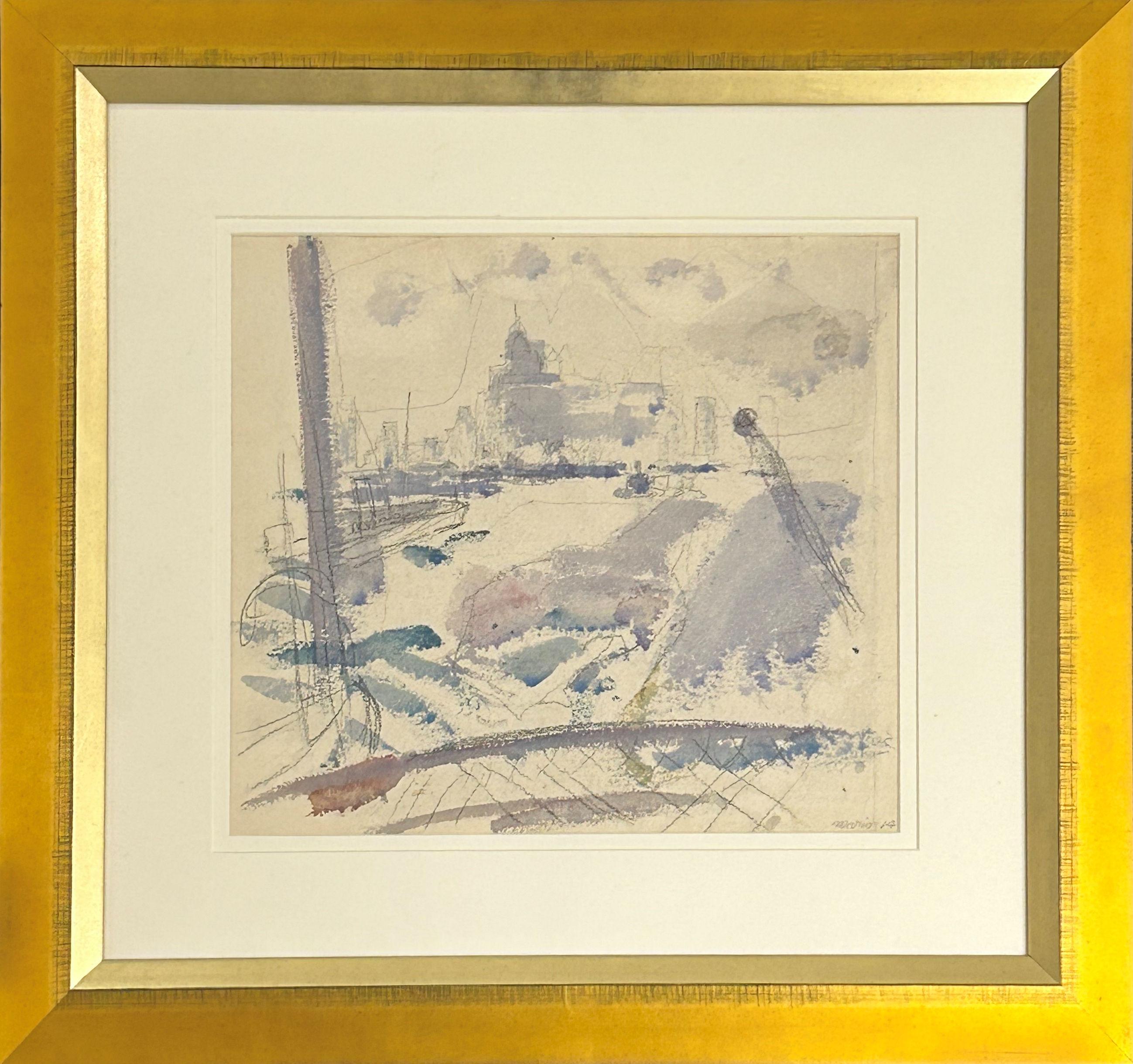 John Marin
New York from the Ferry, 1914
Signed and dated lower right
Watercolor and graphite on paper
11 x 12 3/4 inches

Provenance:
An American Place, New York
Kennedy Galleries, Inc., New York
Christie's, New York, March 16, 1990, Lot