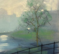 "Central Park" Leon Dolice, Nueva York Escena de Central Park, Mediados de siglo