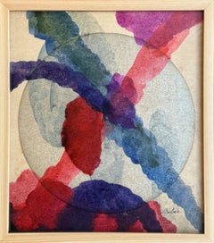 "Across the Wide, Tokyo" Alice Baber, 1964 Lavoro a colori su carta