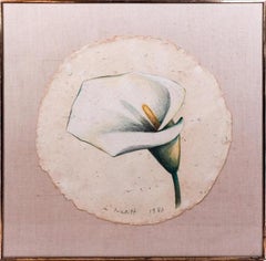 "Calla bianca" Lowell Nesbitt, Natura morta floreale modernista