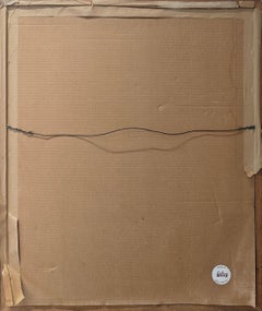 "Seated Figure and Flowers in a Vase" Robert de Niro Sr., Modernist Figure