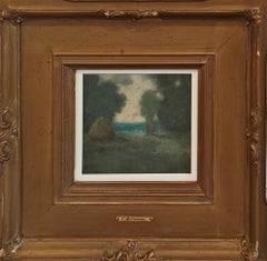 "Il prato" Charlotte Buell Coman, Artista donna, Tonalista, Paesaggio americano