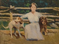 Susan Grisell - "Impressionist Beauties" Susan Grisell, Farm Life, Hunting Dogs, Sunlight "Impressionist Beauties" Susan Grisell, Farm Life, Hunting Dogs, Sunlight