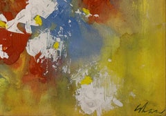 "August Laughter" Charles Green Shaw, Abstract, Patches of Color, Yellow, Blue