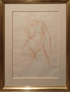 "Nackte Frau" André Derain, Weiblicher Körper, Kontur, Fauvistischer Künstler, Weiblicher Akt