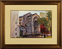 "Temple Emanuel (Fifth Avenue, New York)" Hayley Lever, Impressionnisme américain