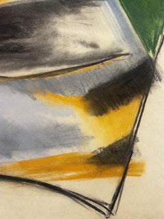 "Abstracción sin título" Michael Steiner, Abstracto, Azul, Verde, Amarillo, Brillante