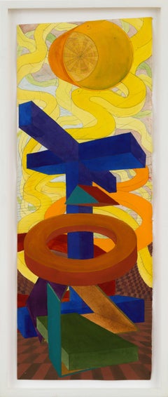 "Estudio para el Palacio de Justicia de Orlando" Al Held, Colorido, Duro, Geométrico