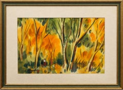 "Autumn in California" Lewis Suzuki, Japanese-American, West Coast, Autumn