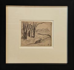 "SoHo Canal, From Hill, January 30, 1919" Oscar Bluemner, Early Modernism