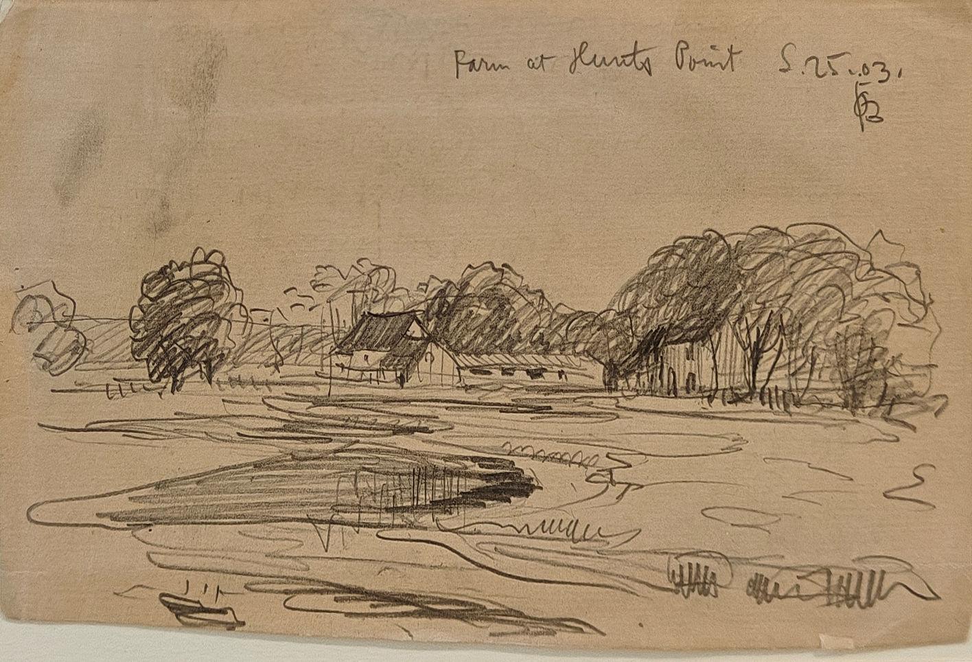 Farm at Hunt's Point (Bronx, NY), Oscar Bluemner, Modernist Farm Landscape