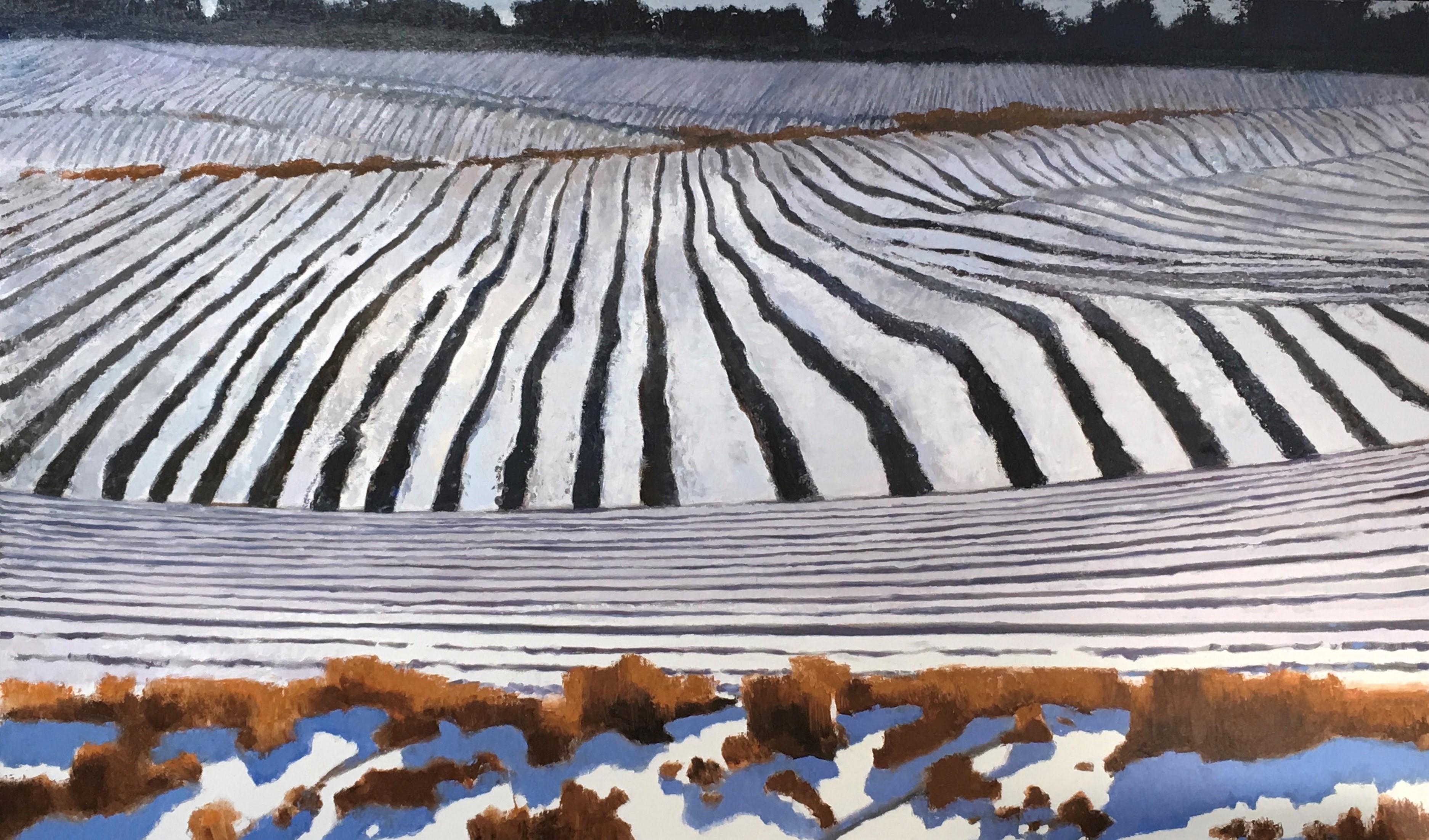 Gary Ernest Smith Landscape Painting - "Winter Patterns"