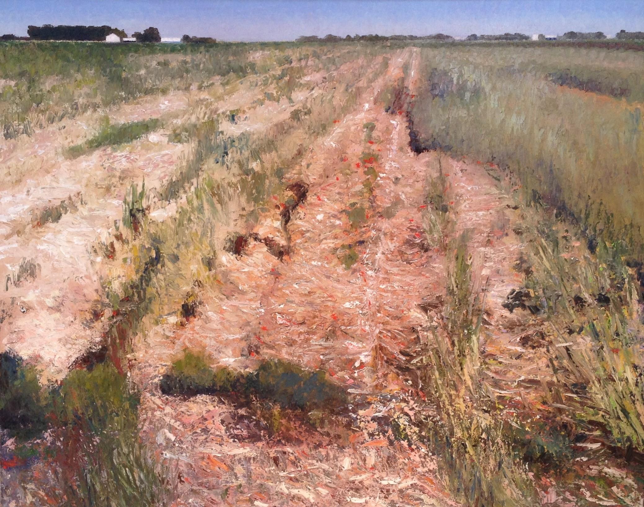 Gary Ernest Smith Landscape Painting - "Harvested Field"