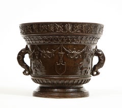 Mortier et pilon en bronze de la fonderie Alberghetti