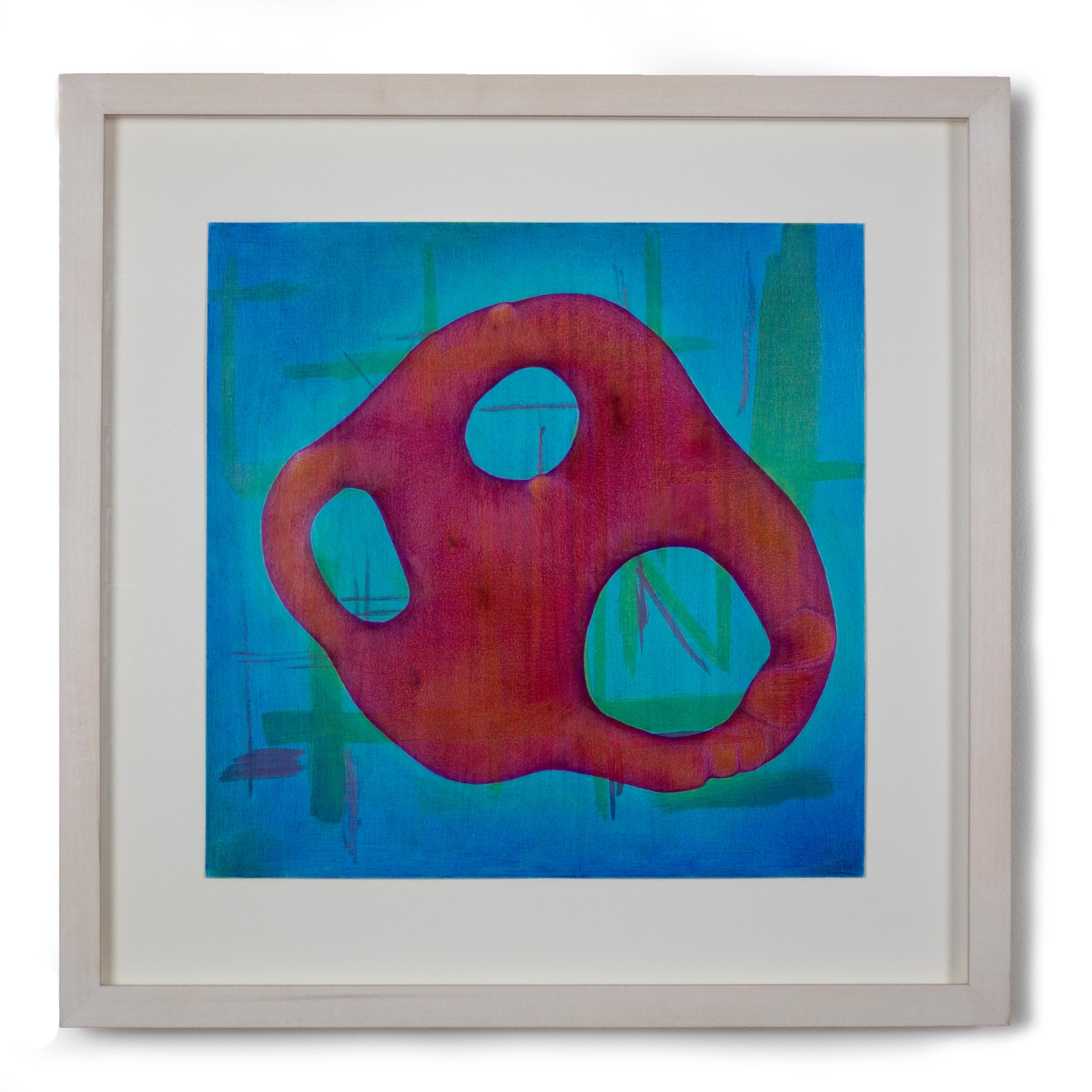 Deborah Sipple Abstract Drawing - Red Trinity