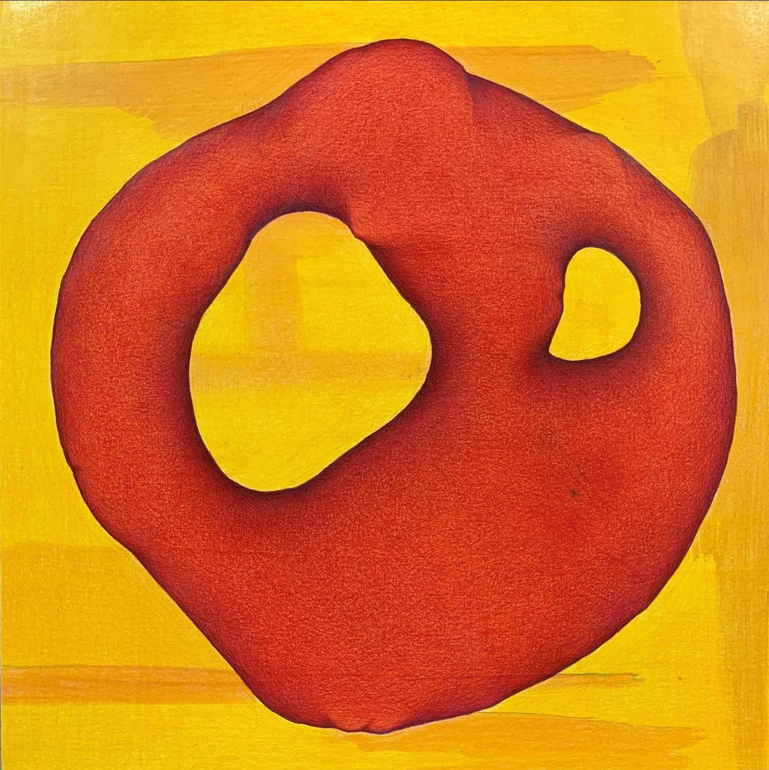 Deborah Sipple Abstract Drawing - Red Genie
