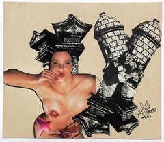 Luis Miguel Valdes, ¨Collage II¨, 1992, Travail sur papier, 11.8x13.8 in