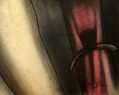 "La Siempre Habana #69" 1994 Original signé Acrylique Fusain Carton 12x15in