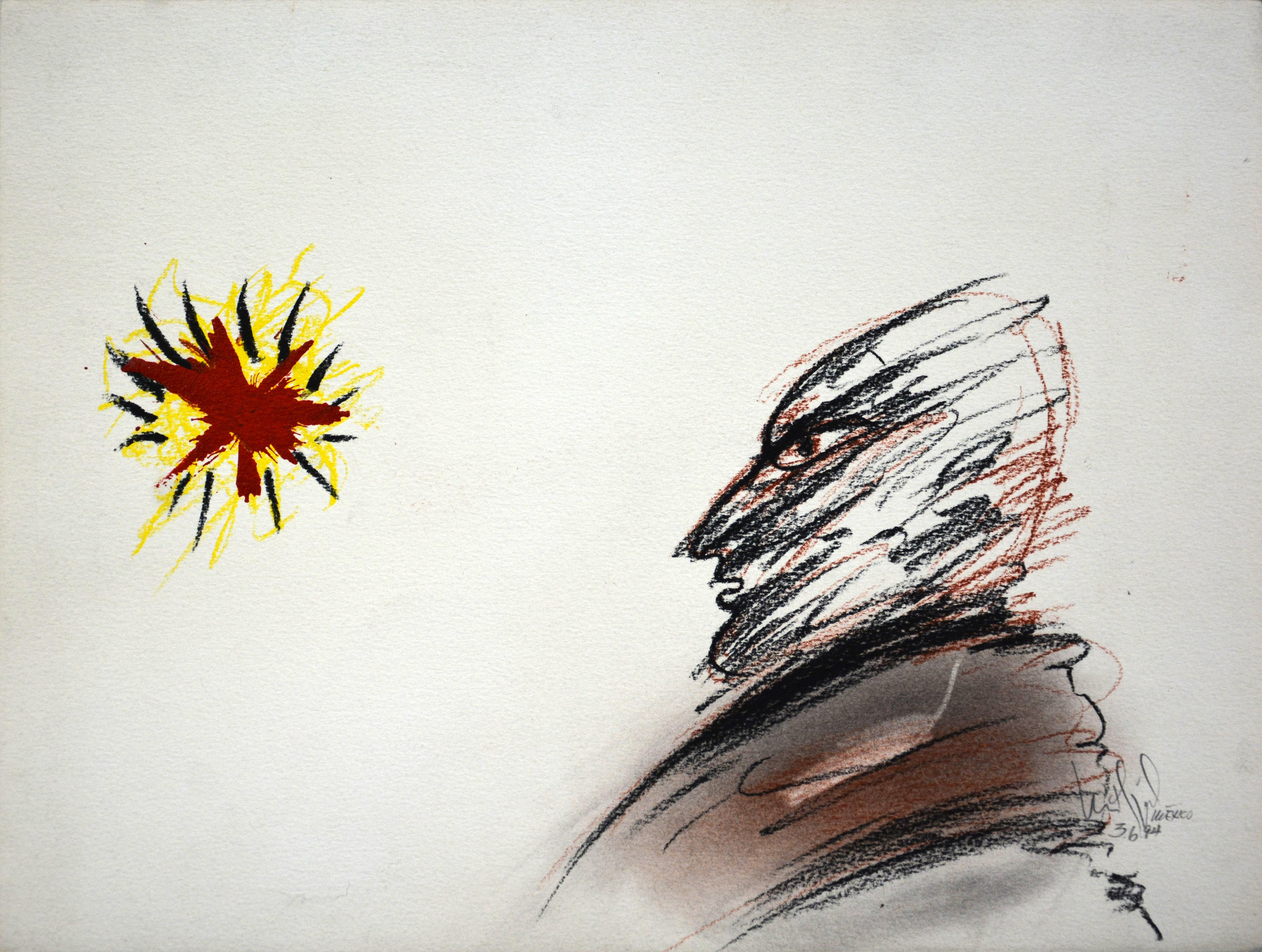 Luis Miguel Valdes, ¨Perfil¨, 1994, Work on paper, 11.8x15.7 in - Art by Luis Miguel Valdes 