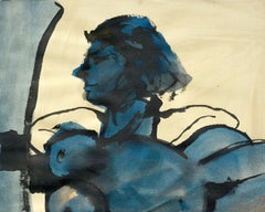 Luis Miguel Valdes, ¨Sentida-1¨, 1999, Arbeit auf Papier, 13.8x11.8 in