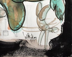 Luis Miguel Valdes, ¨Pareja¨, 1999, œuvre sur papier, 15x11 in