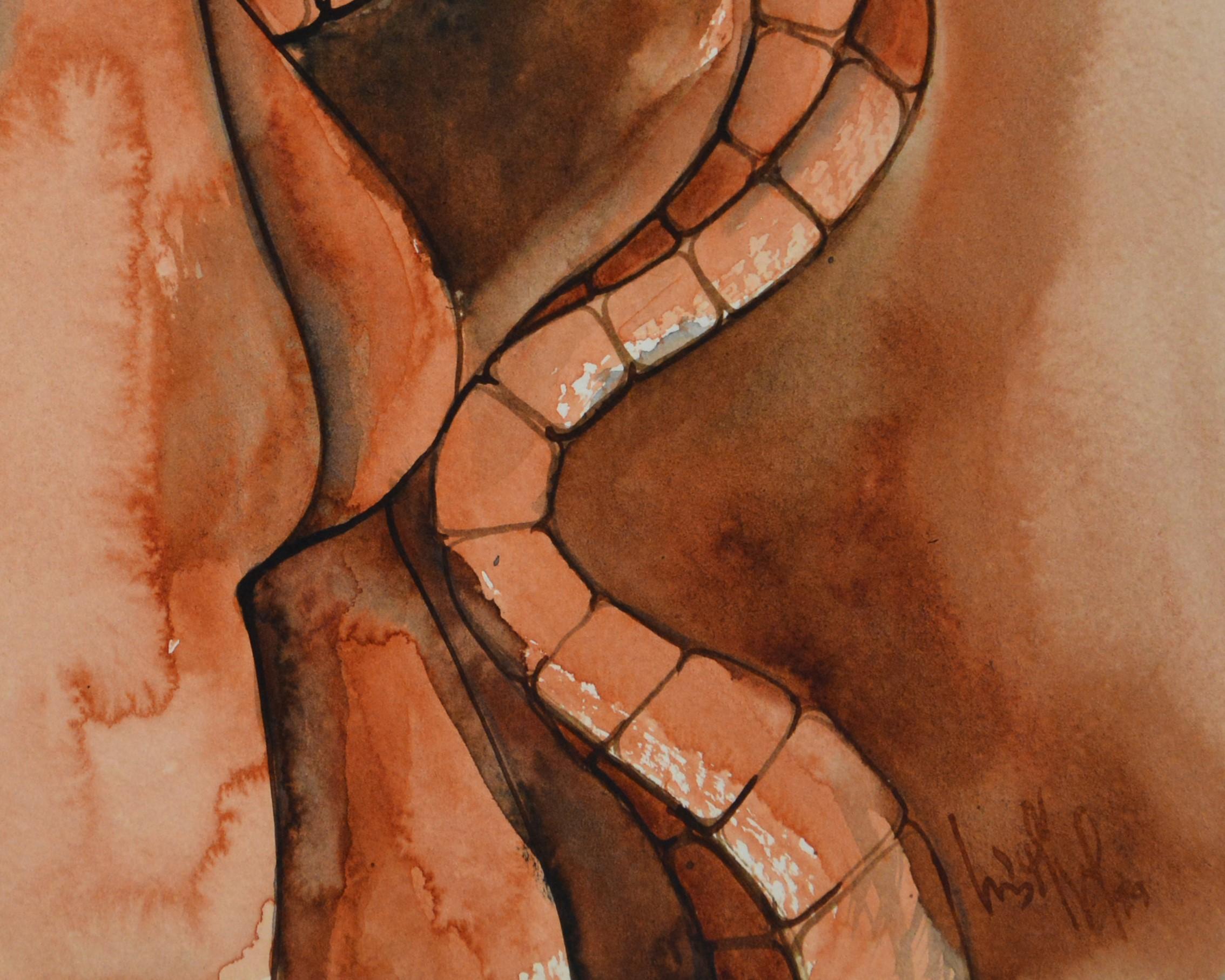 Luis Miguel Valdes, ¨Acueducto-1¨, 1999, Work on paper, 11.8x15.7 in - Contemporary Art by Luis Miguel Valdes 