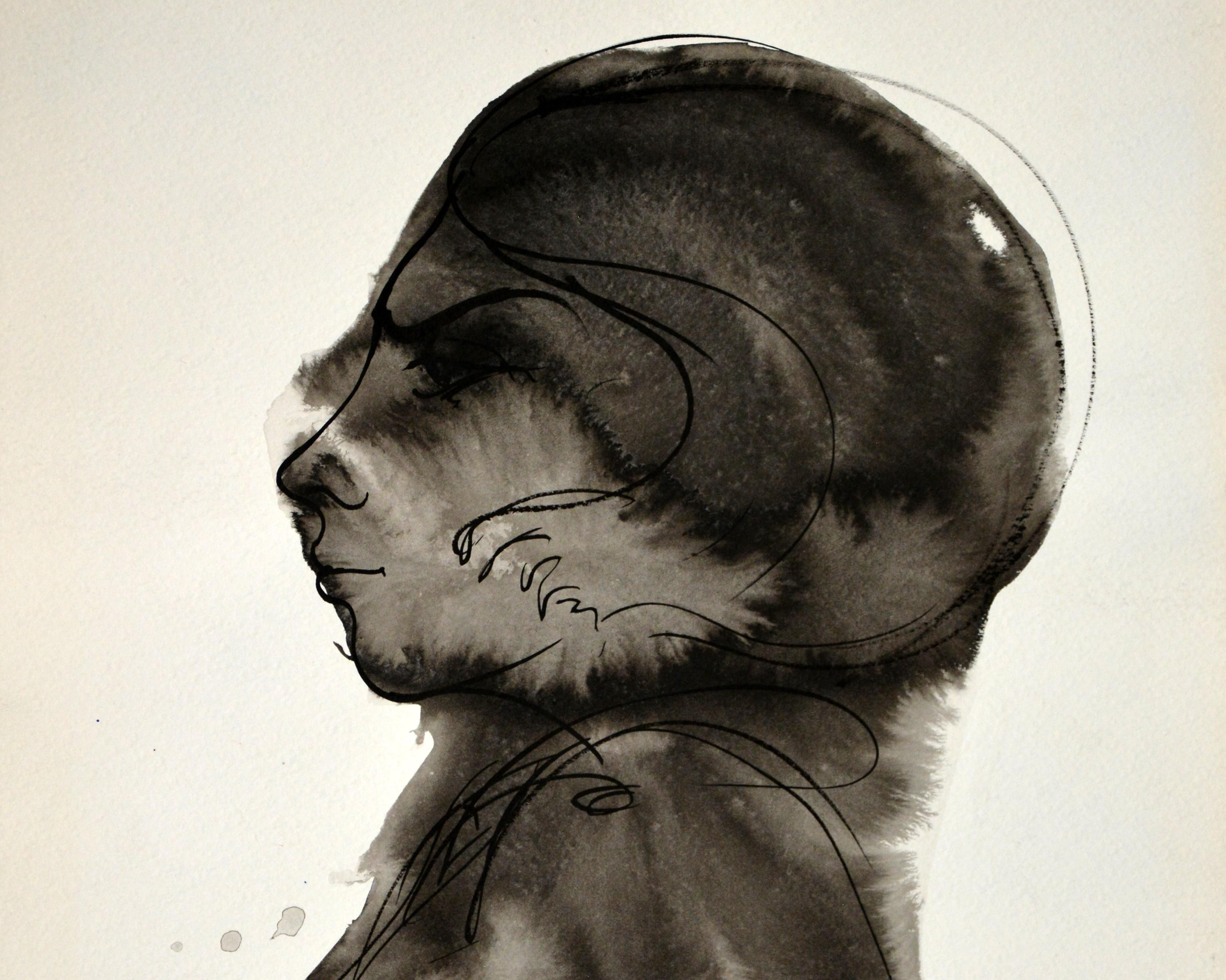 Luis Miguel Valdes, ¨Perfil-1¨, 1999, Work on paper, 15.7x11.8 in - Contemporary Art by Luis Miguel Valdes 