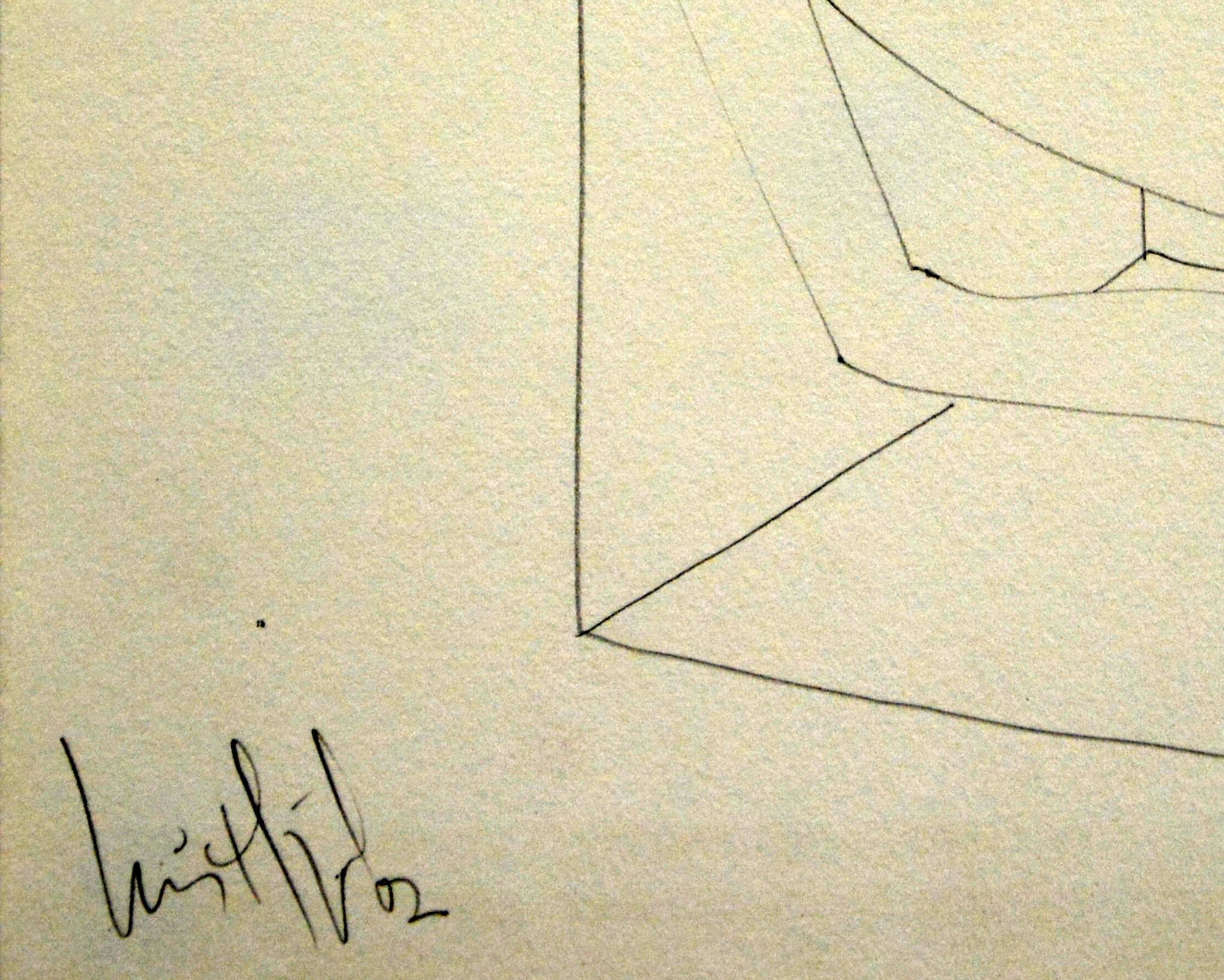 Luis Miguel Valdes, ¨A pura linea¨, 2002, Work on paper, 9.8x11 in - Art by Luis Miguel Valdes 