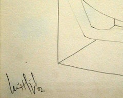 Luis Miguel Valdes, ¨A pura linea¨, 2002, Obra sobre papel, 9,8x11 pulg.