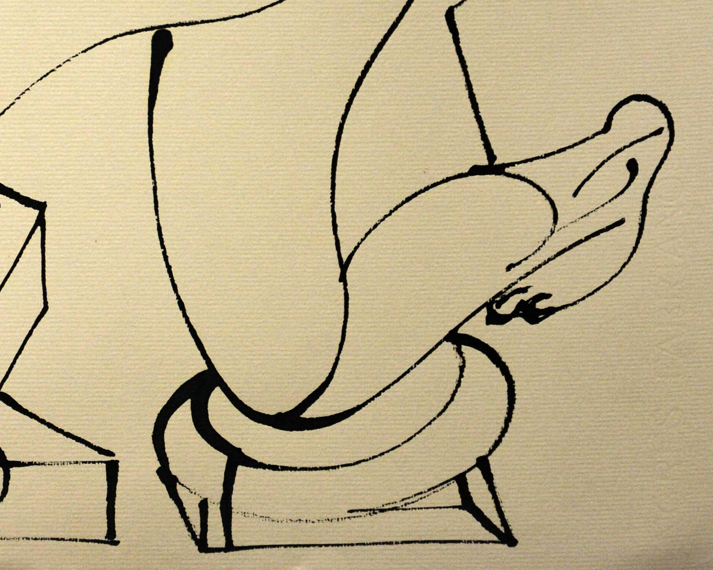 Luis Miguel Valdes, ¨Enrredo¨, 2004, opera su carta, 11,8x13,8 pollici - Art di Luis Miguel Valdes 