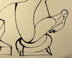 Luis Miguel Valdes, ¨Enrredo¨, 2004, Obra sobre papel, 11,8x13,8 pulg.