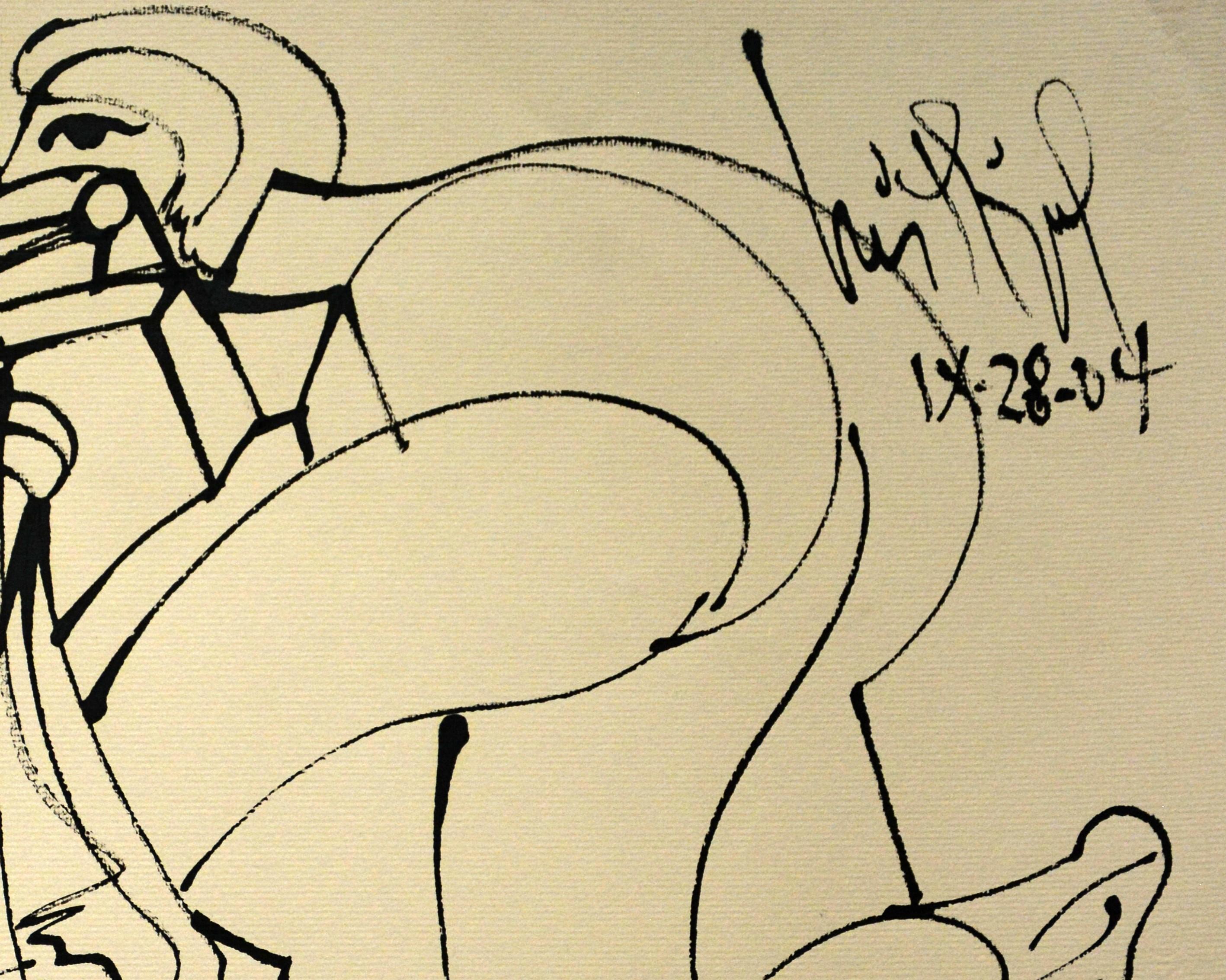 Luis Miguel Valdes, ¨Enrredo¨, 2004, opera su carta, 11,8x13,8 pollici - Art Contemporaneo di Luis Miguel Valdes 