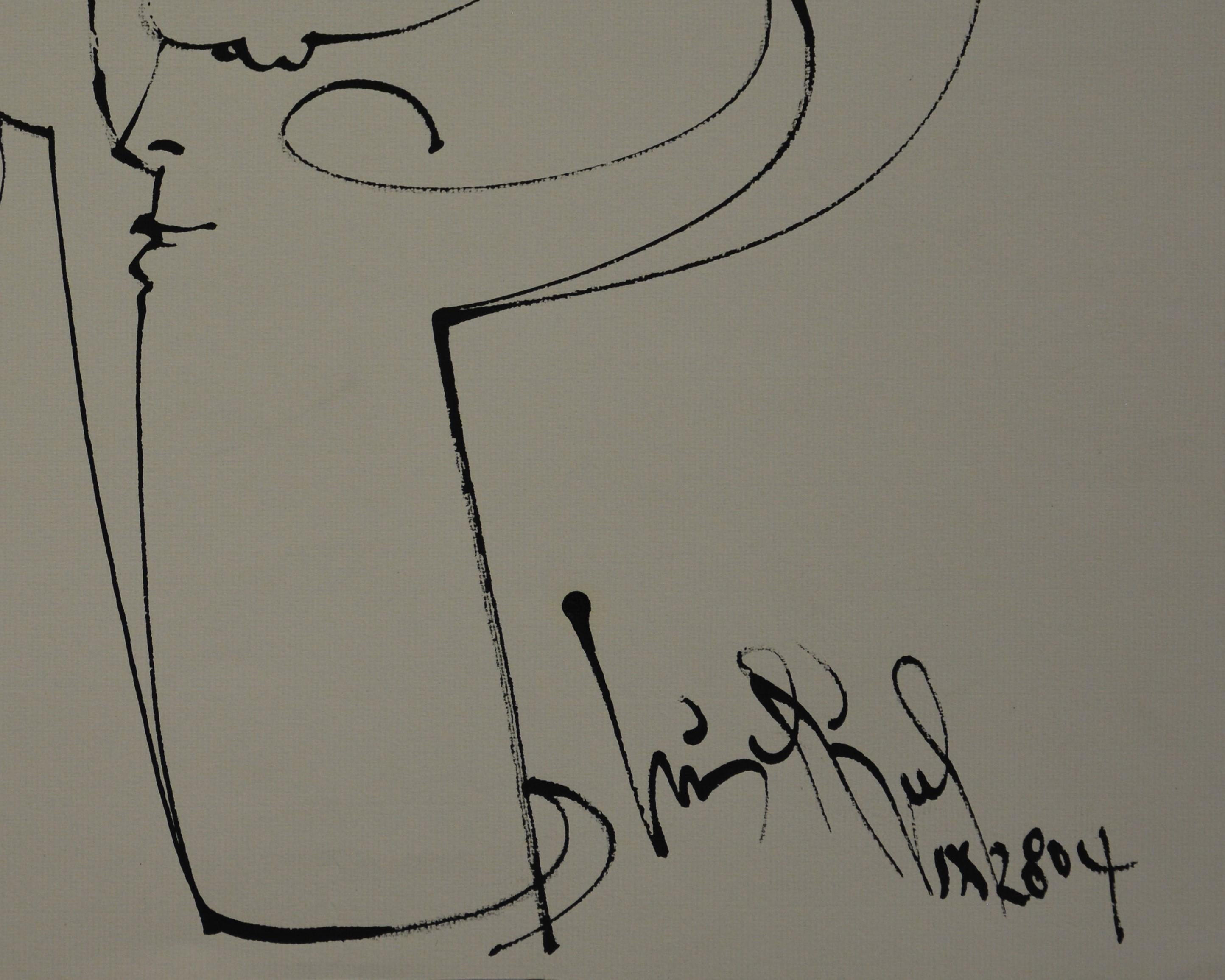Luis Miguel Valdes, ¨Enrredo-2¨, 2004, Work on paper, 11.9x19.7 in - Art by Luis Miguel Valdes 
