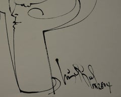 Luis Miguel Valdes, ¨Enrredo-2¨, 2004, opera su carta, 11,9x19,7 pollici