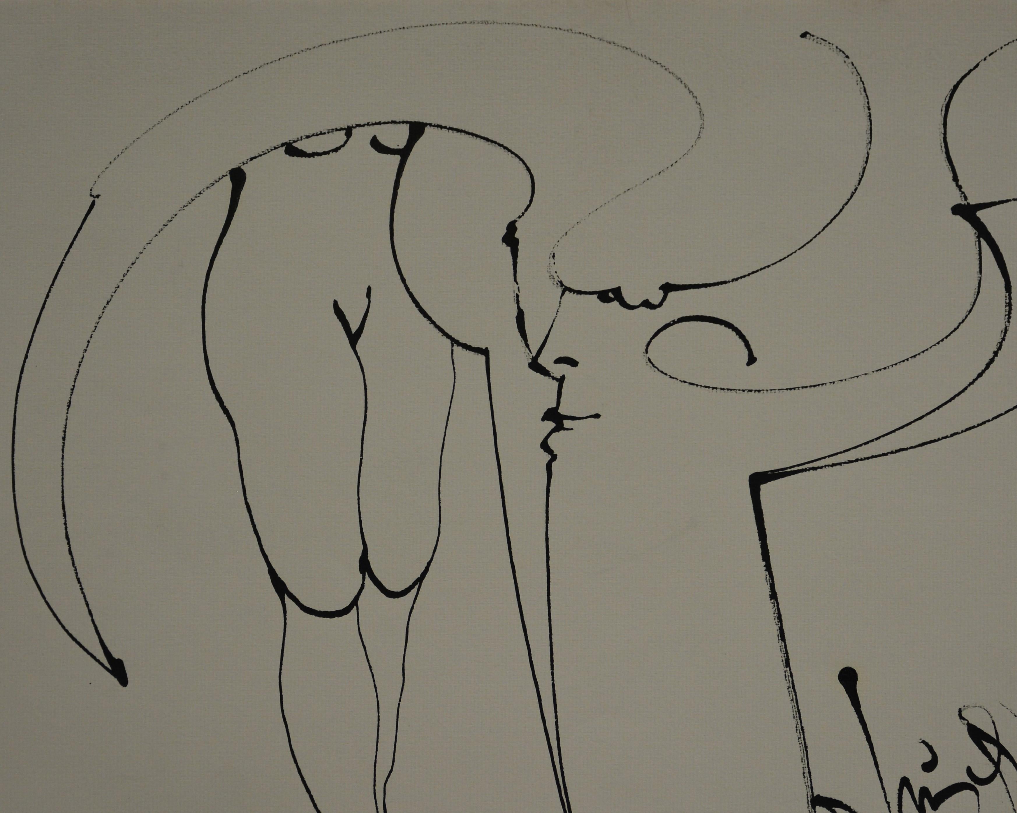 Luis Miguel Valdes, ¨Enrredo-2¨, 2004, Work on paper, 11.9x19.7 in - Contemporary Art by Luis Miguel Valdes 