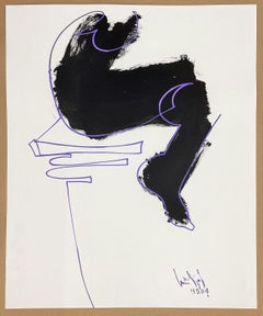 Luis Miguel Valdes, ¨Sillas 4¨, 2004, œuvre sur papier, 22.4x18.7 in
