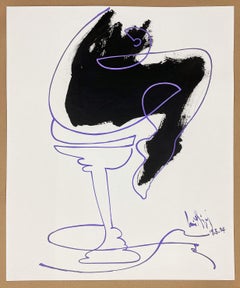 Luis Miguel Valdes, ¨Sillas 5¨, 2004, œuvre sur papier, 22.4x18.7 in