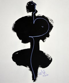 Luis Miguel Valdes, ¨Lilas 4¨, 2007, Work on paper, 22.4x18.7 in