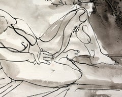 Luis Miguel Valdes, ¨Reclinada-02¨, 2011, Work on paper, 11.4x15.4 in