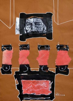 Luis Miguel Valdes, ¨Collage Juarez¨, 2012, œuvre sur papier, 29,5x21,7 in.