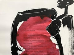 Luis Miguel Valdes, ¨Manos¨, 2016, opera su carta, 20,9x16,5 pollici