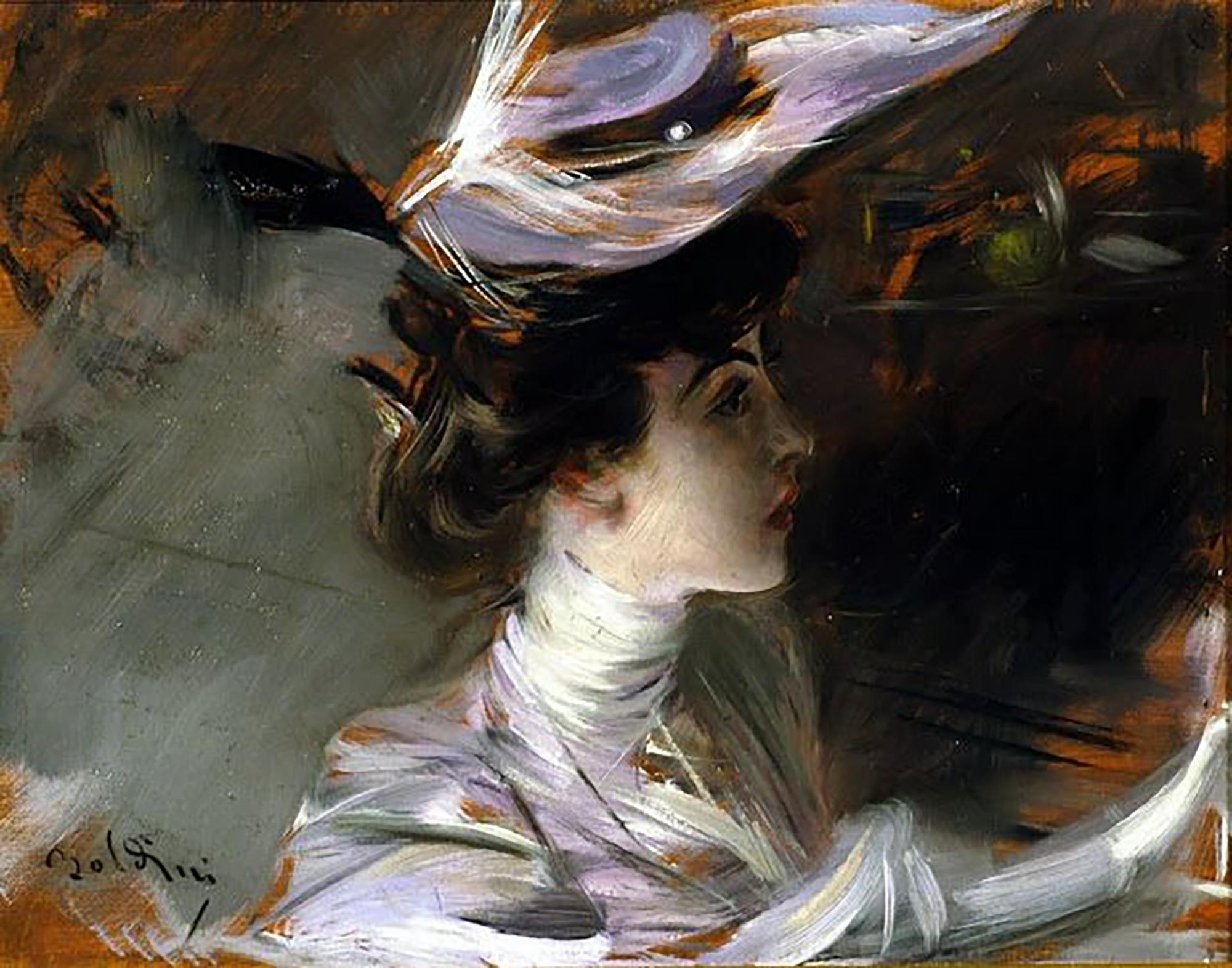 Akt von hinten – prächtiges Porträt von Lina Cavalieri (Französische Schule), Art, von Giovanni Boldini