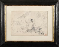 Antique The outdoor painter