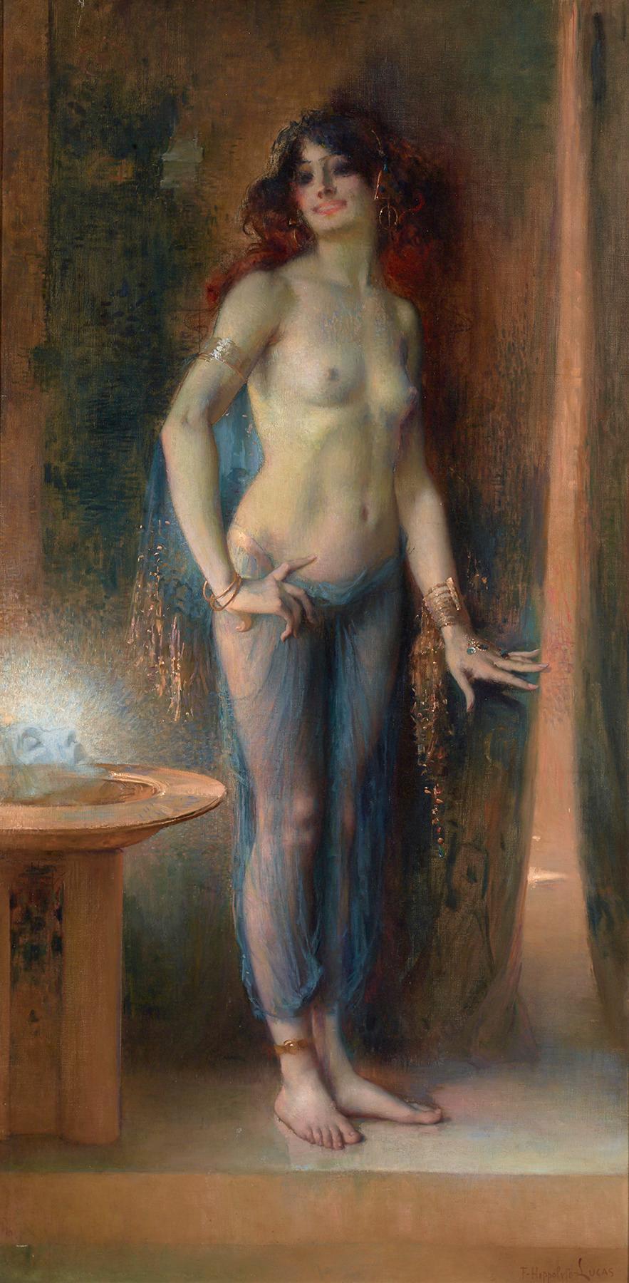 Marie Felix Hippolyte-Lucas Nude Painting - Salome