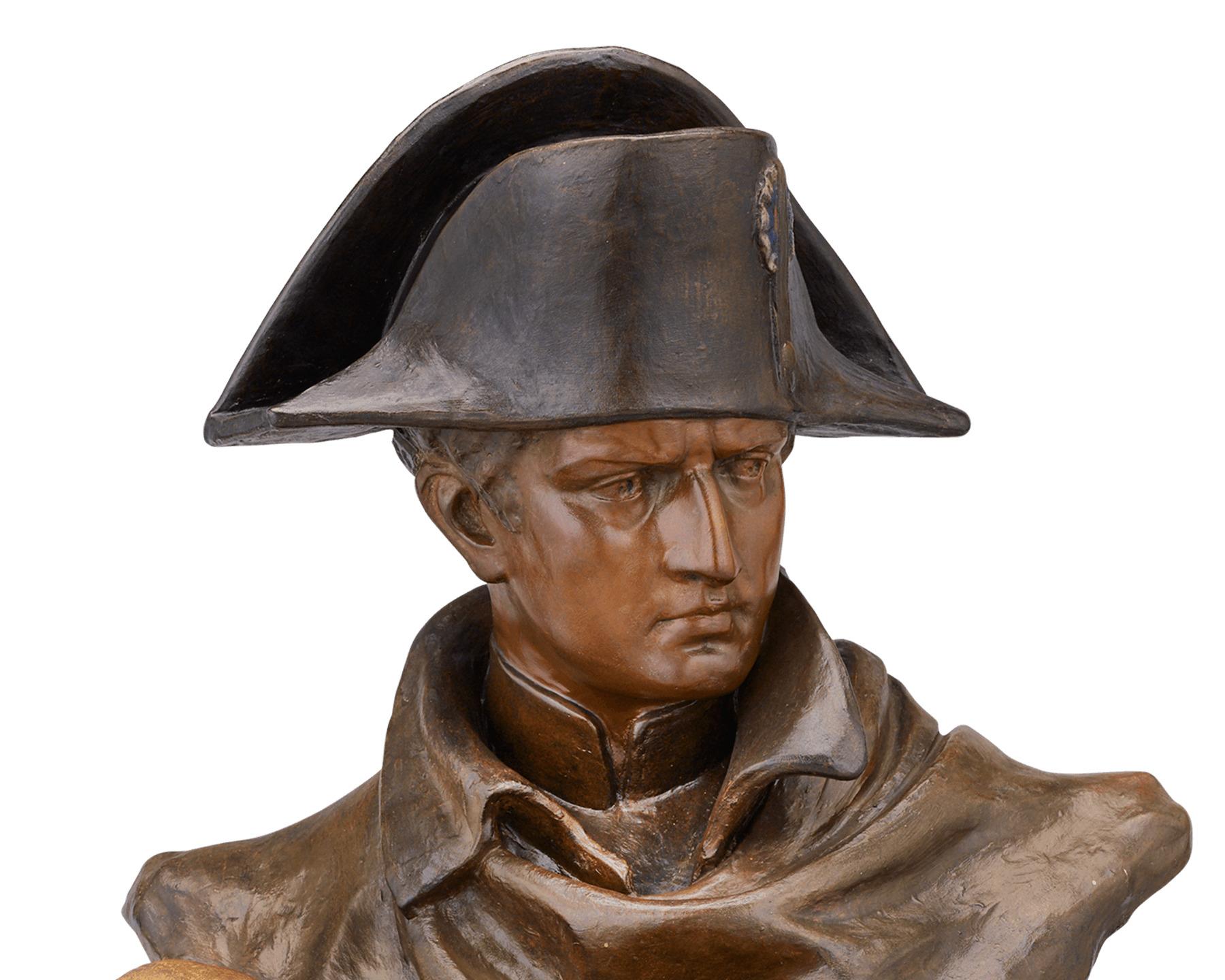 Napoléon as General Bust - Other Art Style Sculpture by Friedrich Goldscheider