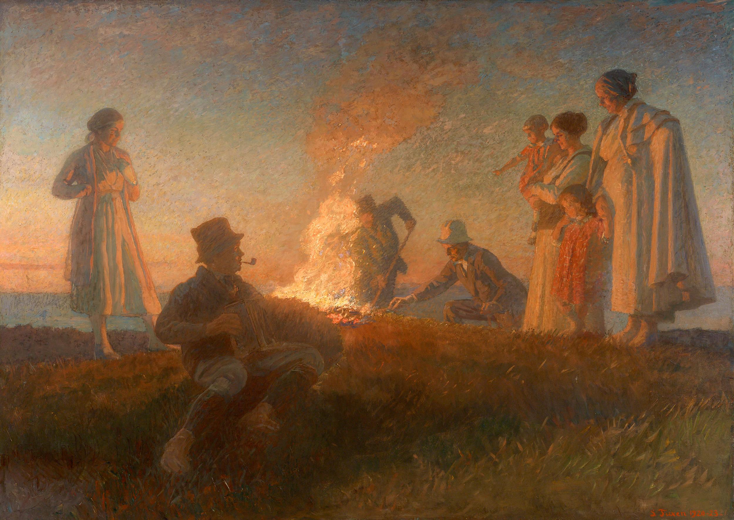 Laurits Tuxen Landscape Painting - Summer Solstice