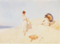 Models Resting, Moray, West Highlands by Sir William Russell Flint