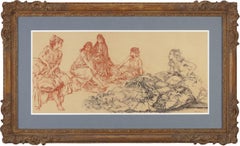 Estudio de dos modelos de Sir William Russell Flint